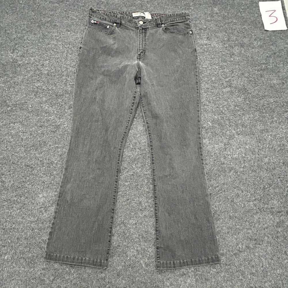 Tommy Hilfiger Jeans Womens Size 12 Gray Bootcut Denim Classic Y2K 80548